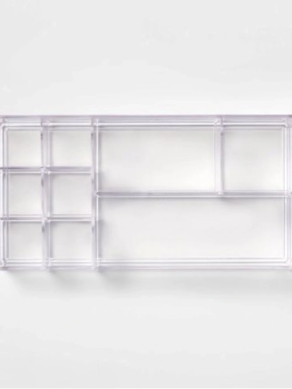 Clear Acrylic Multi-Compartment Makeup Organizer*